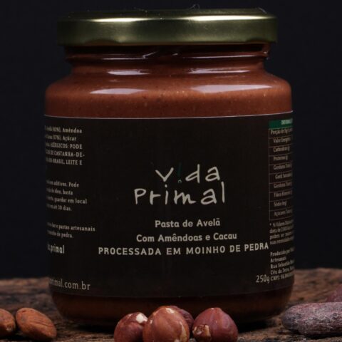 PASTA DE AVELÃ COM AMÊNDOA E CACAU 250g