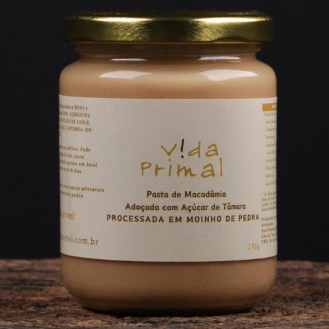 PASTA DE MACADÂMIA ADOÇADA COM AÇÚCAR DE TÂMARA 230g